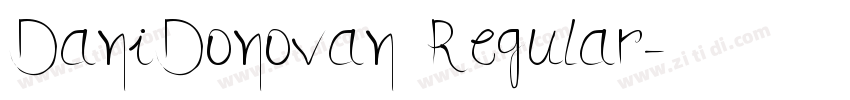 DaniDonovan Regular字体转换